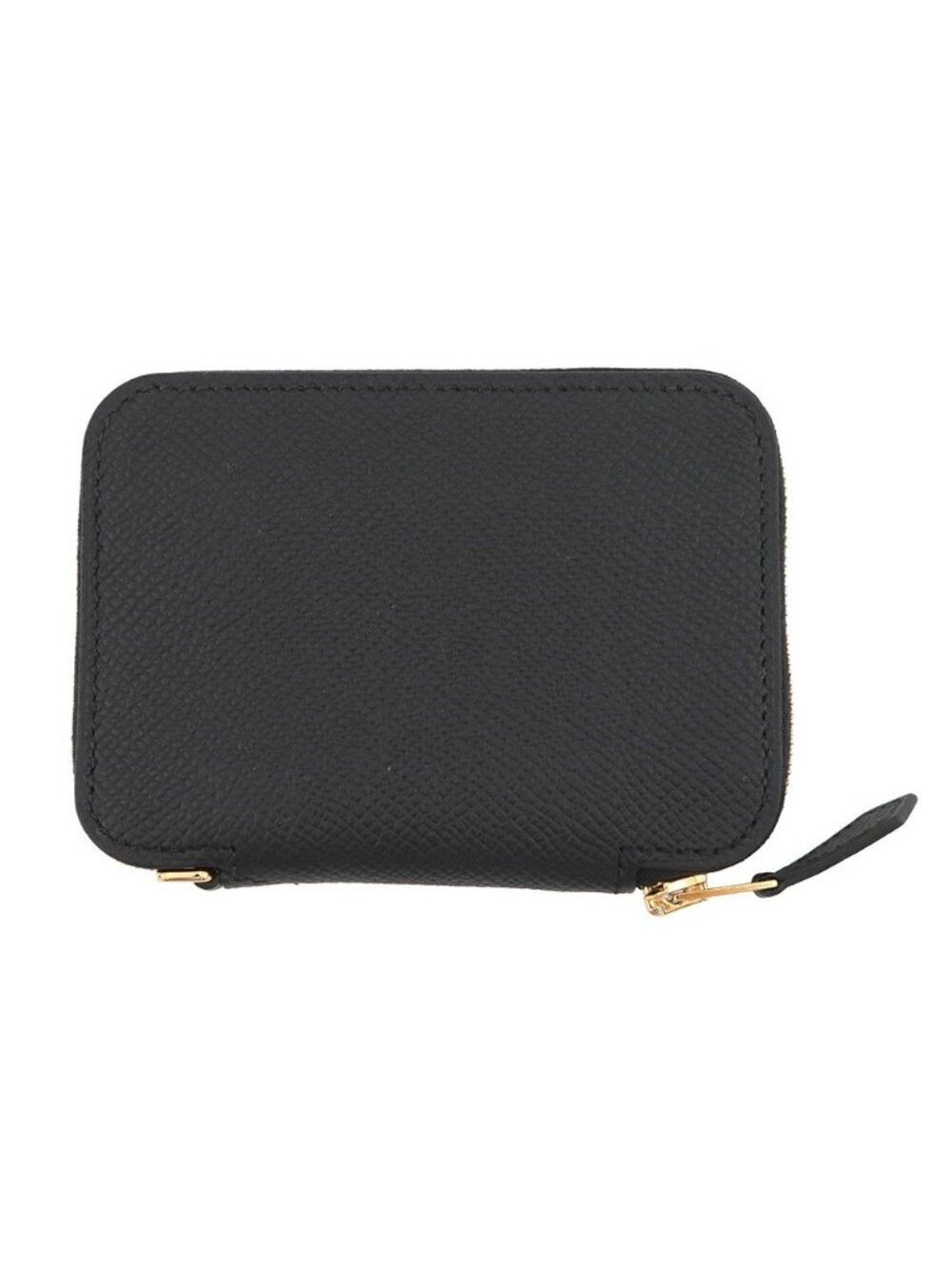 Hermes Coin Case Macaron Compact Black Gold Epsom Shoulder - Picture 3 of 6
